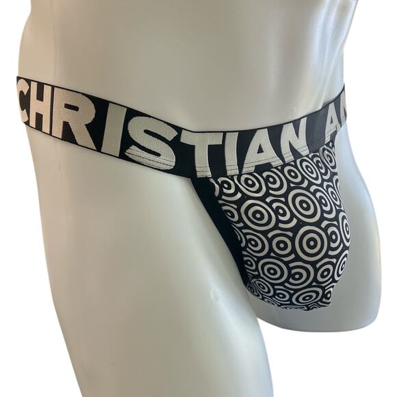 Andrew Christian Dream G-String Black White Medium - Picture 3 of 8